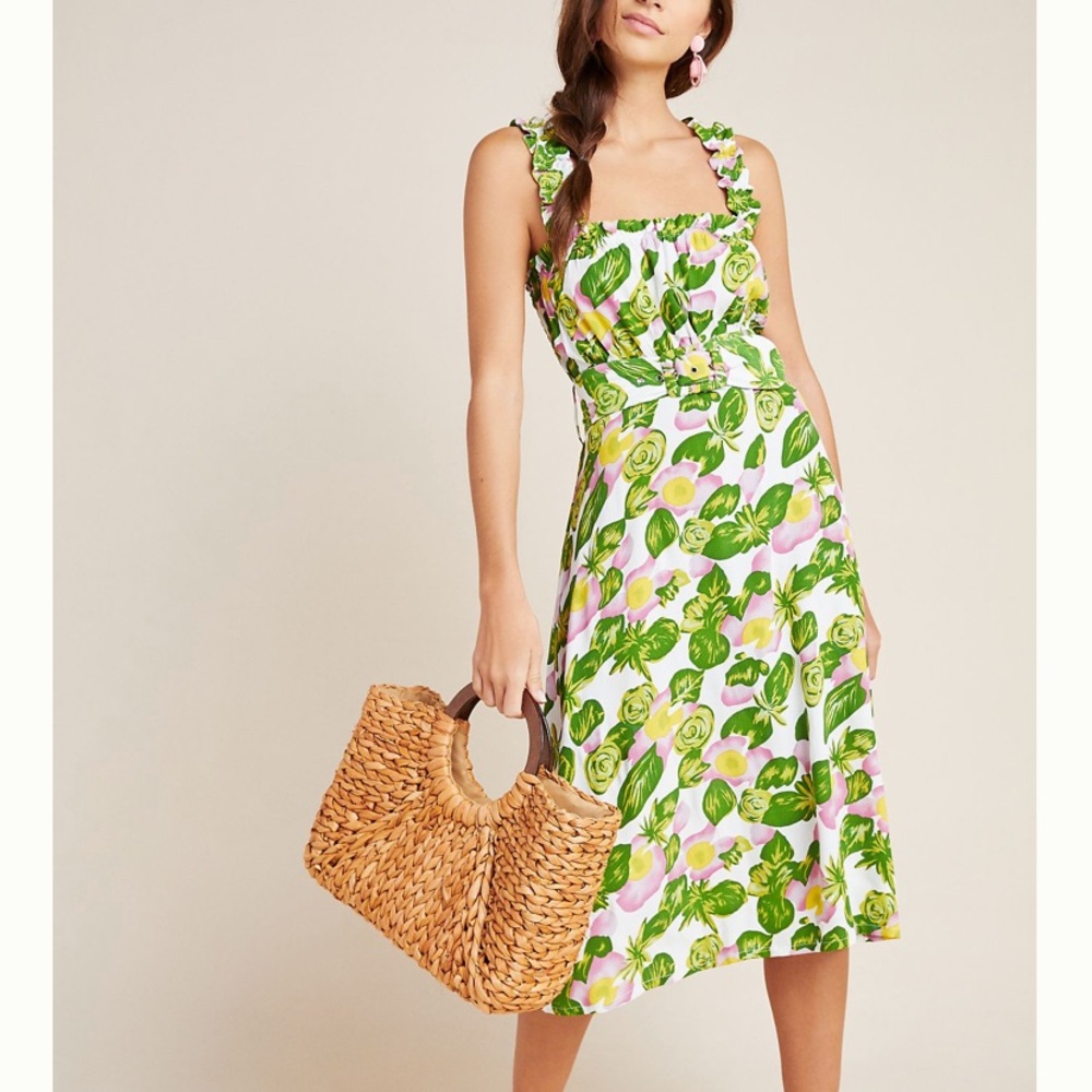 Faithful Mae Belted Midi Dress NWT